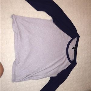 Cropped baseball tee